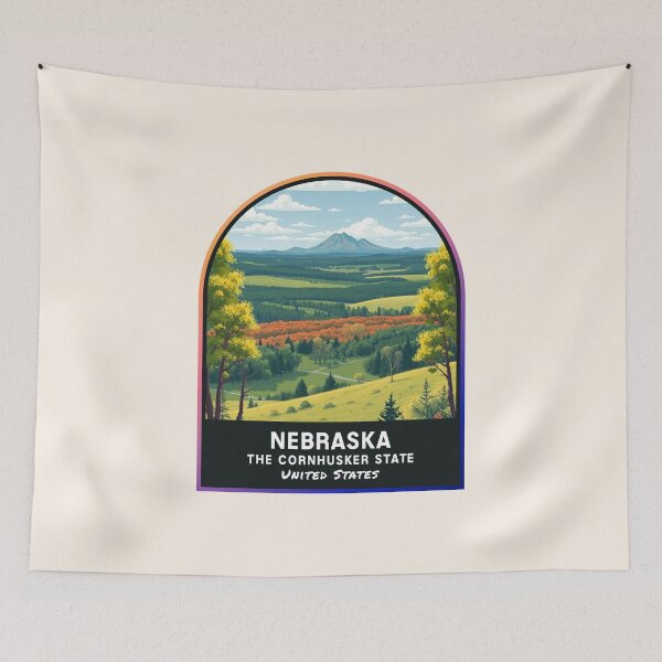 Item preview, Nebraska (NE), State of the United States of America designed and sold by PinkandP.