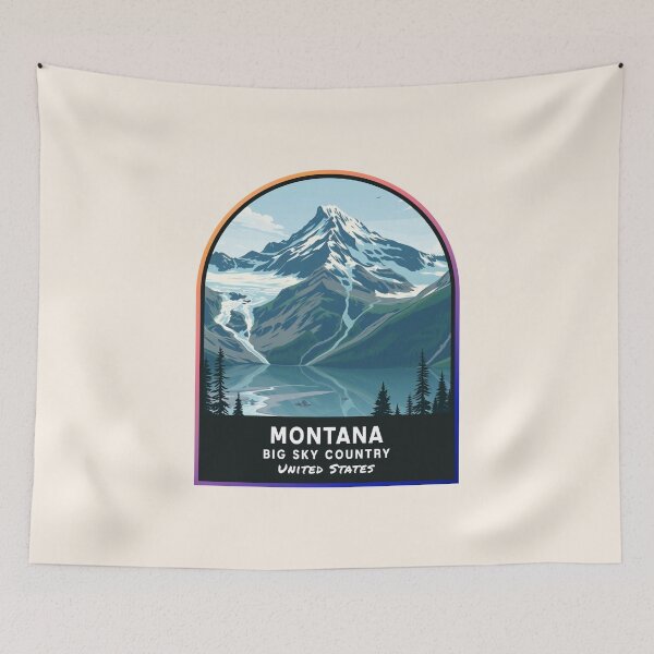 Artikelvorschau, Montana (MT), Bundesstaat der Vereinigten Staaten von Amerika entworfen und verkauft von PinkandP.