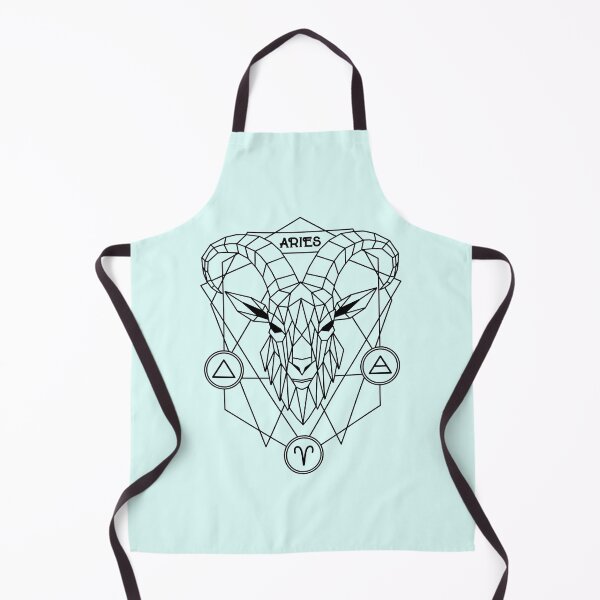 Item preview, Vintage geomatric line zodiac aries black white designed and sold by Atherisink.