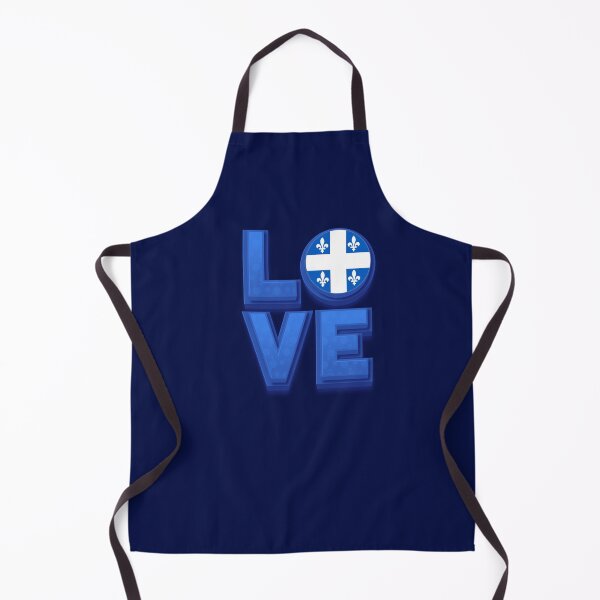 Item preview, Love Québec flag Blue letters designed and sold by FatBirdie.