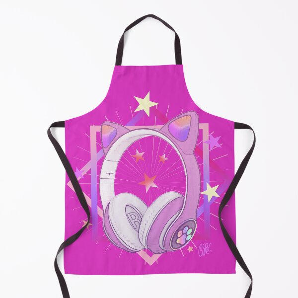 Item preview, HEADPHONES WITH CAT EARS - MUSIC AND COLORS - PINK designed and sold by CuPensky.