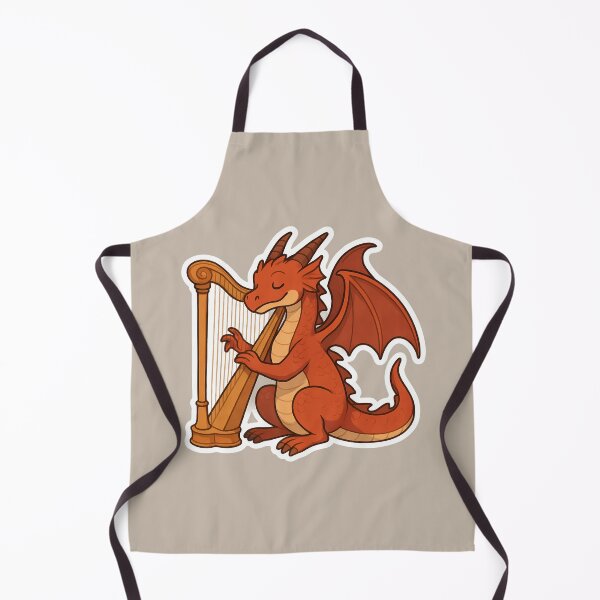 Item preview, Melodious Dragon Playing the Harp designed and sold by Artbellachi.