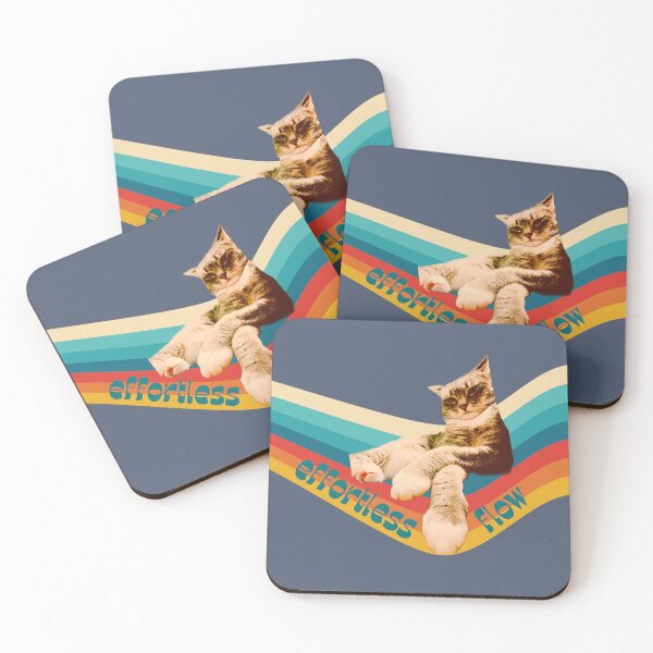 Item preview,  Effortless Flow – Chill Confident Cat with Colorful Vibes designed and sold by LUV963.