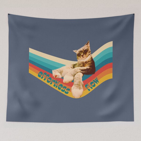 Item preview,  Effortless Flow – Chill Confident Cat with Colorful Vibes designed and sold by LUV963.