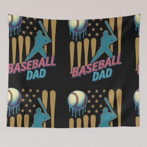 Item preview, Baseball Dad Drip Boys Dripping Ice Cream Baseball American Flag Father Day designed and sold by facegm.