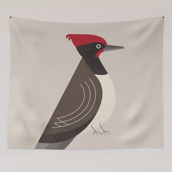 Item preview, Whimsy White-bellied Woodpecker designed and sold by printedsparrow.