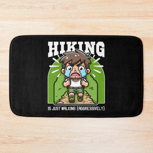 Item preview, HIKING IS JUST WALKING (AGGRESSIVELY) - HIKING GIFT designed and sold by KEF Custom.
