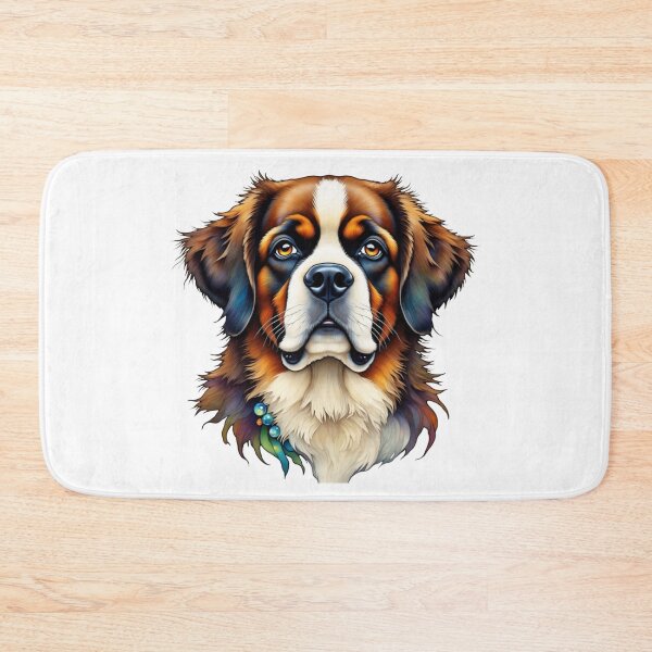 Item preview, Beautiful Saint Bernard Dog Portrait designed and sold by Wags & Tails.