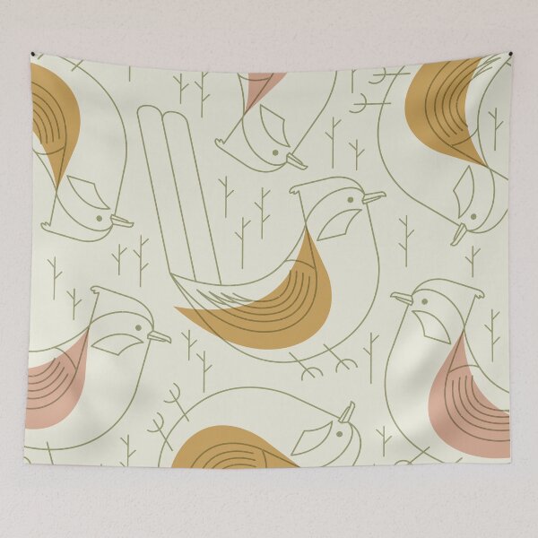 Item preview, Minimalist Superb Fairywren designed and sold by printedsparrow.