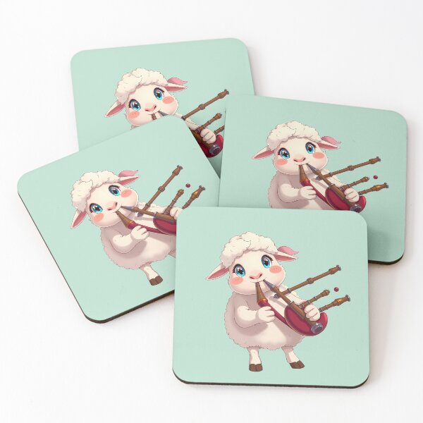 Item preview, White Sheep Bagpipe Player designed and sold by Artbellachi.