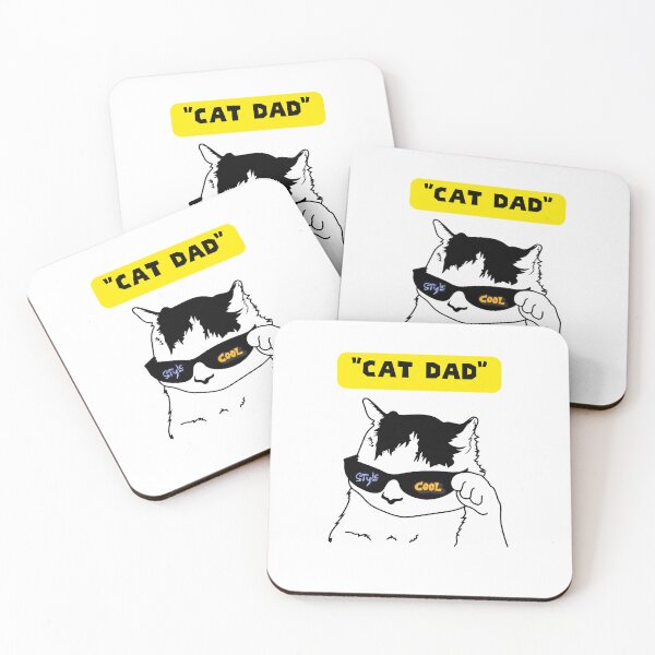 Item preview, Cat Dad | Cool Minimalist Bold Style for Cat Lovers designed and sold by KantaponEarth.