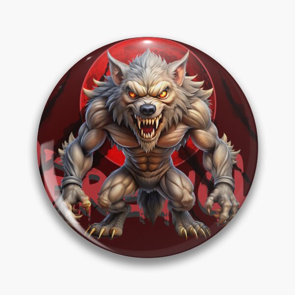 Item preview, WEREWOLF AND THE RED MOON - CLAWS TERROR HALLOWEEN designed and sold by CuPensky.
