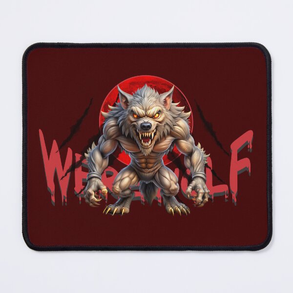 Item preview, WEREWOLF AND THE RED MOON - CLAWS TERROR HALLOWEEN designed and sold by CuPensky.