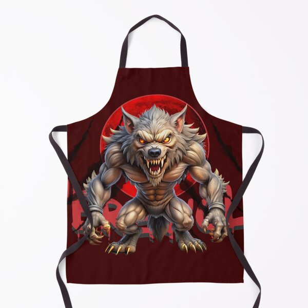 Item preview, WEREWOLF AND THE RED MOON - CLAWS TERROR HALLOWEEN designed and sold by CuPensky.