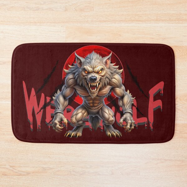 Item preview, WEREWOLF AND THE RED MOON - CLAWS TERROR HALLOWEEN designed and sold by CuPensky.