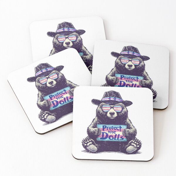 Item preview, Bear Protect The Dolls Trans Kids LGBTQ Supporter designed and sold by MackenzieBin.