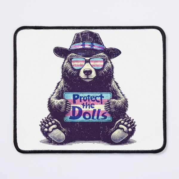 Item preview, Bear Protect The Dolls Trans Kids LGBTQ Supporter designed and sold by MackenzieBin.