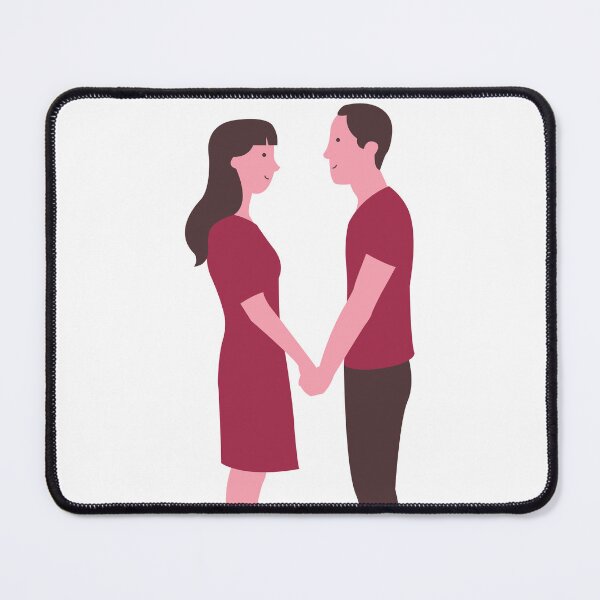 Item preview, Together in Warm Tones – Stylized Couple Holding Hands designed and sold by TeesHearts100.