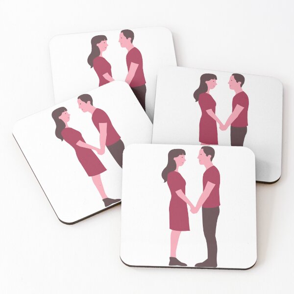 Item preview, Together in Warm Tones – Stylized Couple Holding Hands designed and sold by TeesHearts100.