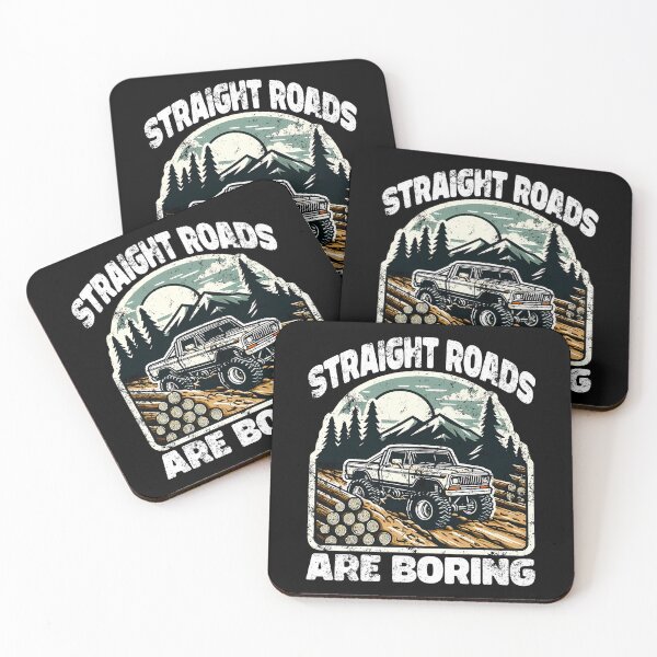 Item preview, STRAIGHT ROADS ARE BORING - OFF ROAD GIFT designed and sold by KEF Custom.