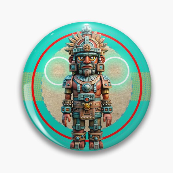 Item preview, PREHISPANIC SCULPTURE DRAWING ROBOT MEXICO ART D2 designed and sold by CuPensky.