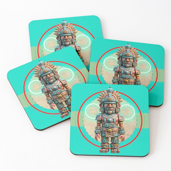 Item preview, PREHISPANIC SCULPTURE DRAWING ROBOT MEXICO ART D2 designed and sold by CuPensky.