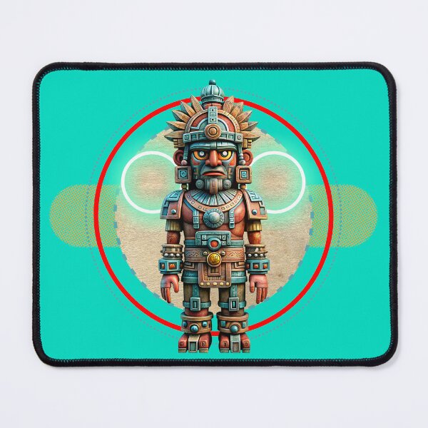 Item preview, PREHISPANIC SCULPTURE DRAWING ROBOT MEXICO ART D2 designed and sold by CuPensky.