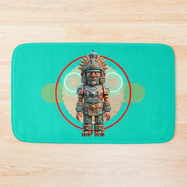 Item preview, PREHISPANIC SCULPTURE DRAWING ROBOT MEXICO ART D2 designed and sold by CuPensky.