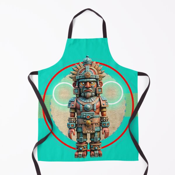 Item preview, PREHISPANIC SCULPTURE DRAWING ROBOT MEXICO ART D2 designed and sold by CuPensky.
