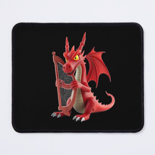 Item preview, Dragon Musician Playing the Harp designed and sold by Artbellachi.