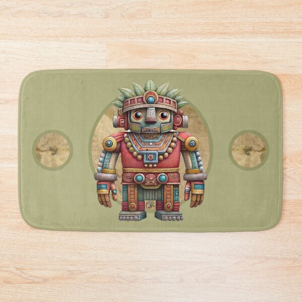 Item preview, PREHISPANIC SCULPTURE DRAWING ROBOT MEXICO ART D1 designed and sold by CuPensky.