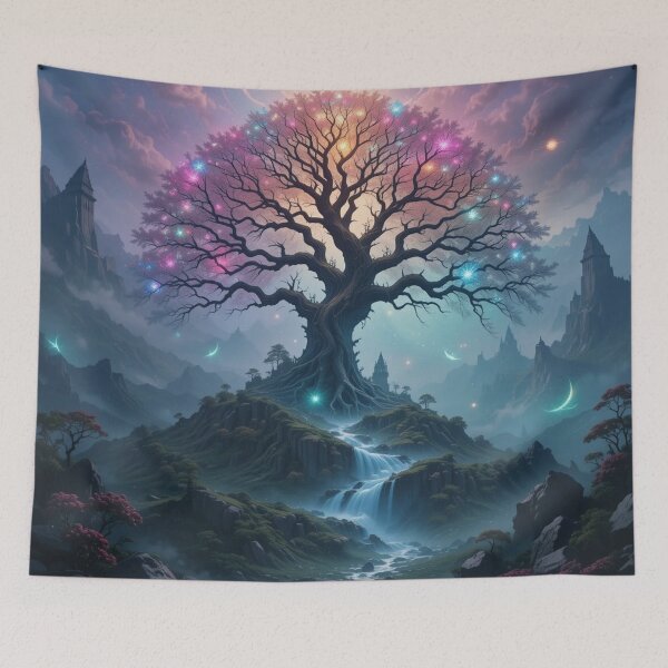 Item preview, majestic tree stands atop a small hill, designed and sold by InezPhotography.