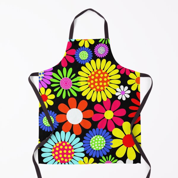 Item preview, Retro Daisies Flower Power Pattern designed and sold by BuxomBabe21.