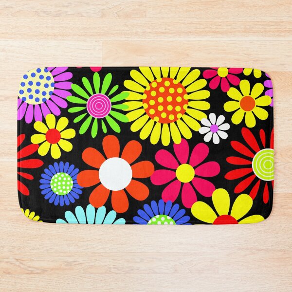 Item preview, Retro Daisies Flower Power Pattern designed and sold by BuxomBabe21.