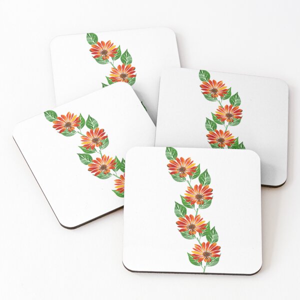 Item preview, 4 Orange flowers  designed and sold by aldona.