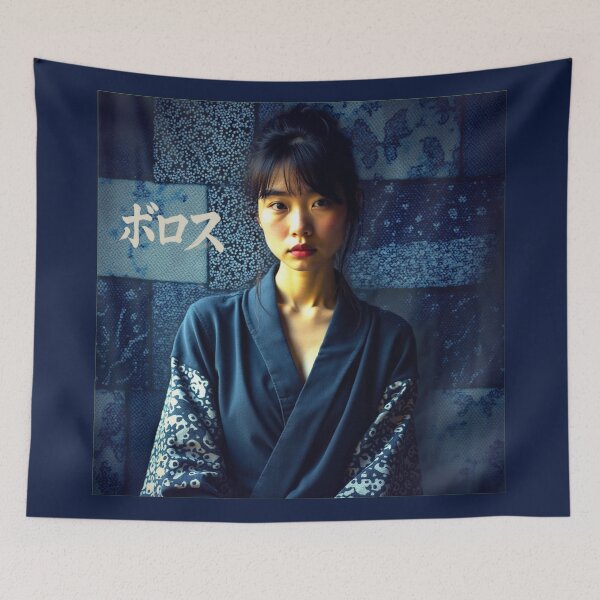 Item preview, Indigo Soul: A Portrait in Boro designed and sold by Sanctum Icons.