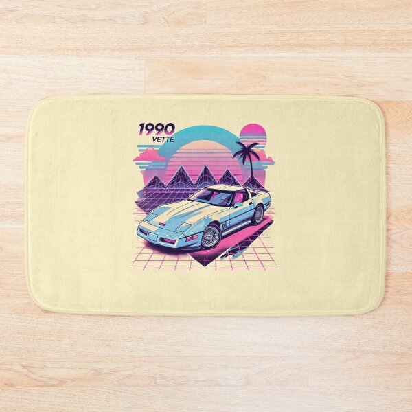 Item preview, 1990 Corvette C4 Vaporwave Retro Synth Art designed and sold by TheArtOfCar.