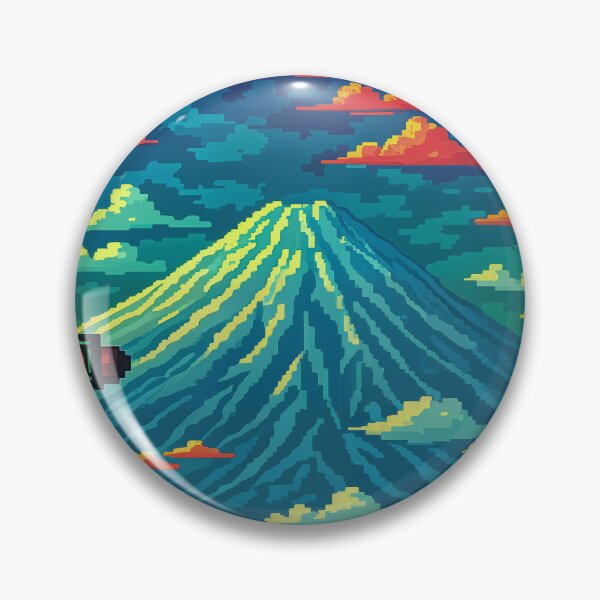 Item preview, 8 bit Mount Fuji Landscape illustration designed and sold by tonylau81.