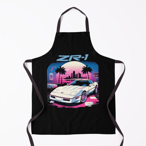 Item preview, Corvette ZR-1 Miami Vaporwave Sunset Art designed and sold by TheArtOfCar.