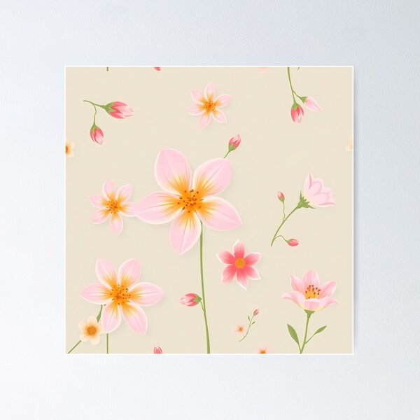 Aperçu de l'œuvre Robe trapèze à motif floral rose créée et vendue par FestivityFinds.