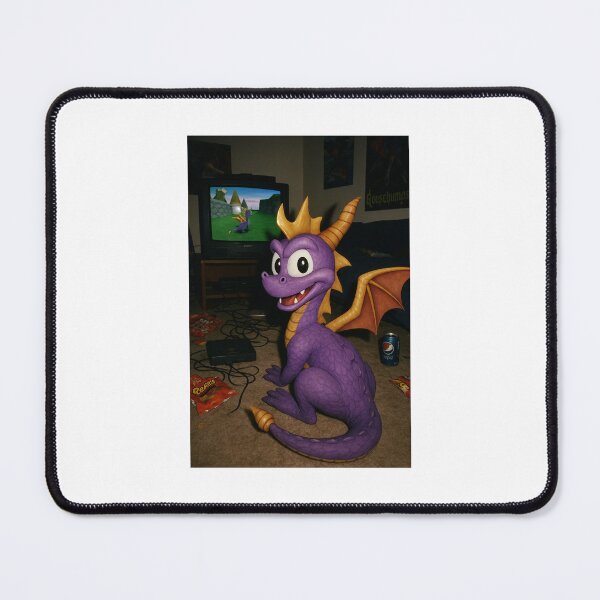Item preview, Spyro Playing Playstation Retro Gaming designed and sold by logosdotexe.