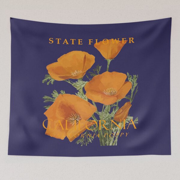 Item preview, California Territory Flower The Poppy Wildflower designed and sold by taiche.
