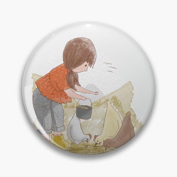 Item preview, Feeding Chooks Chickens Hens designed and sold by Jaana Day.