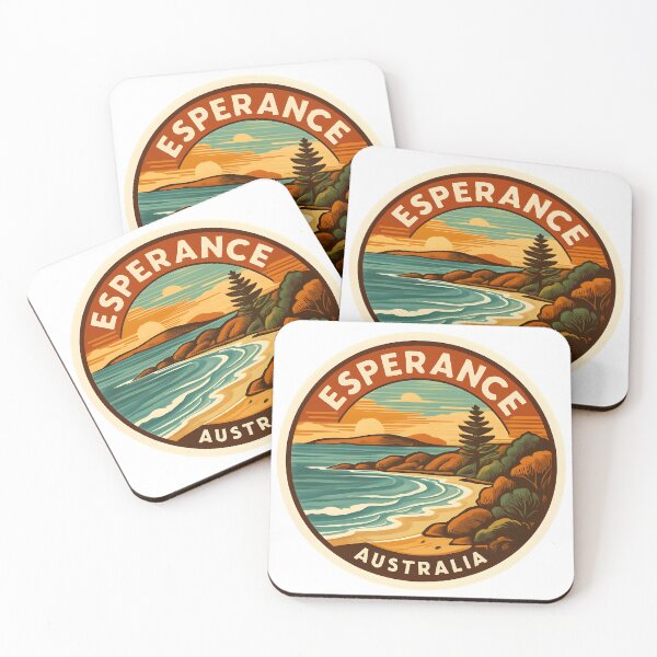 Item preview, Esperance Australia – Retro Coastal Travel designed and sold by LoveLabDesign.