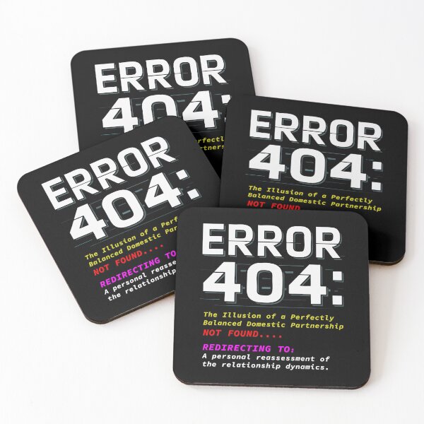 Item preview, Domestic Partnership Not Found Error 404 designed and sold by 89BLACK.