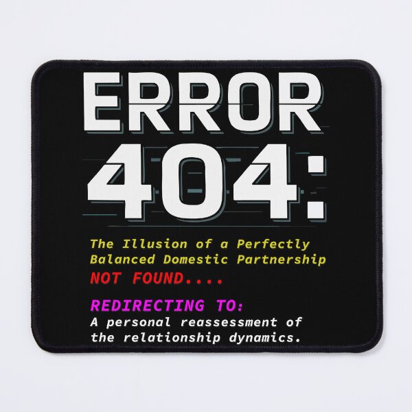 Item preview, Domestic Partnership Not Found Error 404 designed and sold by 89BLACK.