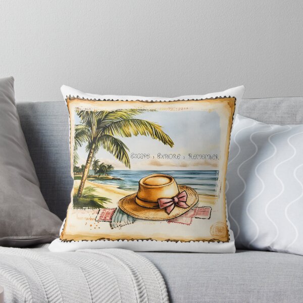 Item preview, Escapada a la playa vintage | Recuerdos de verano tropical designed and sold by Mahakamel.