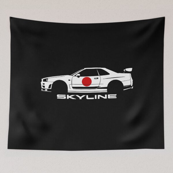 Item preview, JDM R34 Skyline with Rising Sun Style designed and sold by TheArtOfCar.