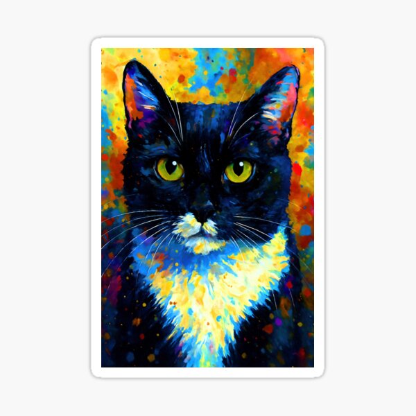 Vista previa del artículo con la obra «Gato atrevido de esmoquin», diseñado y vendido por ChrisButler.