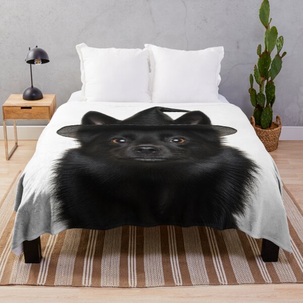 Item preview, Schipperke dog Wearing Halloween Witch Hat designed and sold by LazyOwlStore.